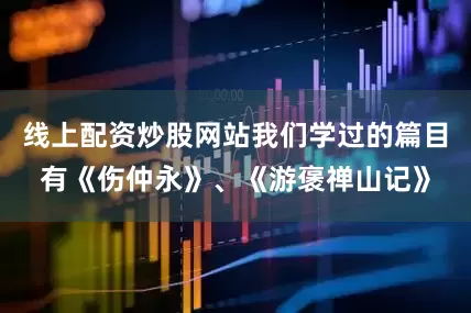 线上配资炒股网站我们学过的篇目有《伤仲永》、《游褒禅山记》