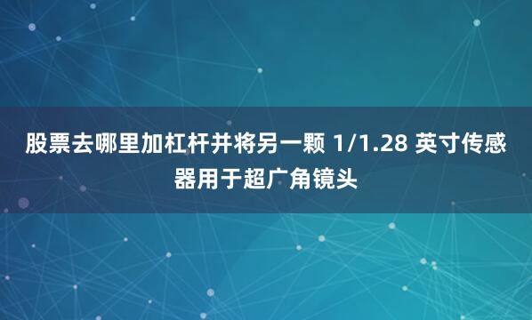 股票去哪里加杠杆并将另一颗 1/1.28 英寸传感器用于超广角镜头